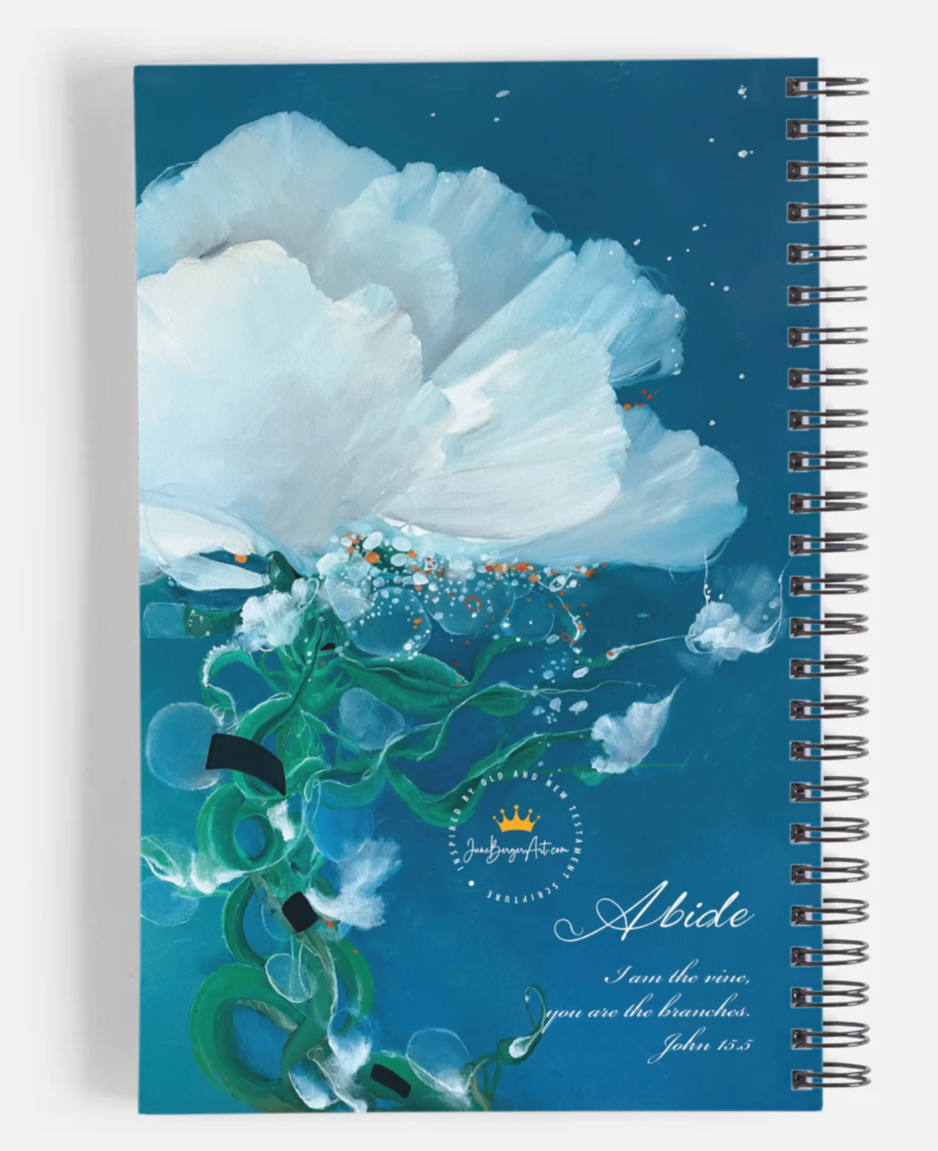 Abide / Journal / 5.5" x 8.5" / Available with or without scripture on front.