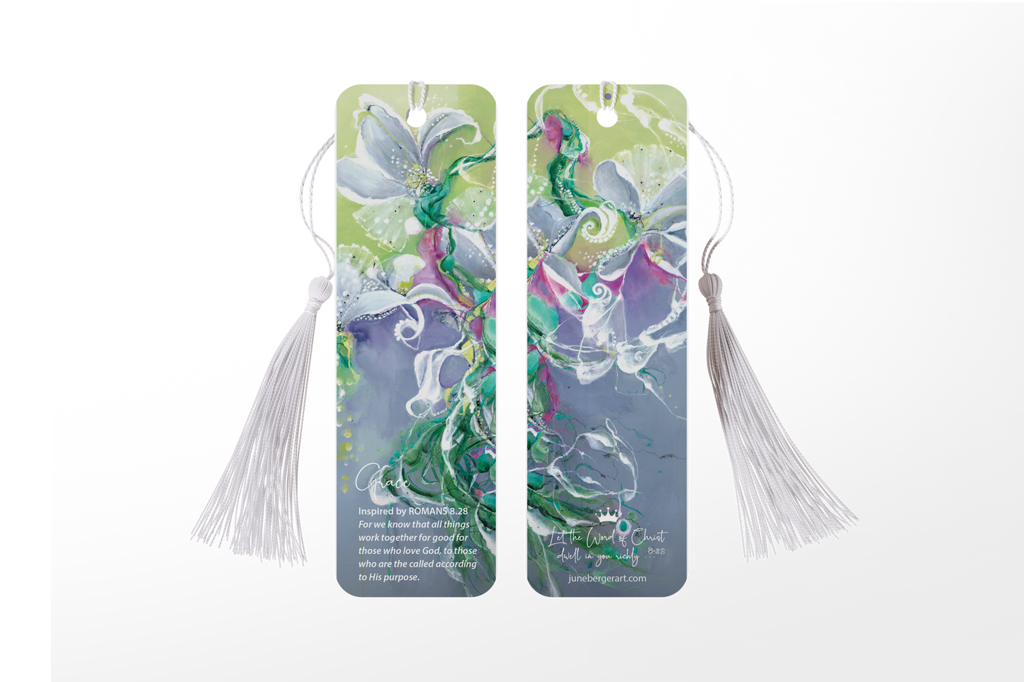 GRACE / Bookmark / With or without Tassel / 2" X 6.5"