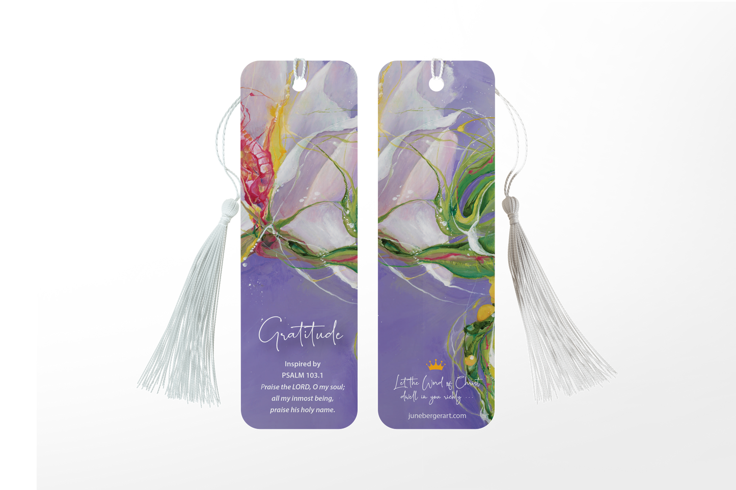 GRATITUDE / Bookmark / With Tassel / 2" X 6 "