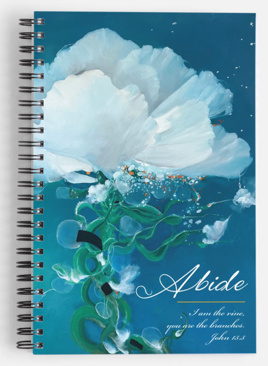 Abide / Journal / 5.5" x 8.5" / Available with or without scripture on front.