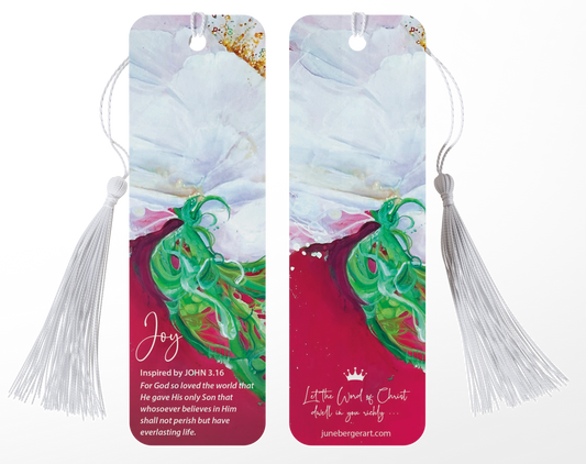 JOY  /  Bookmark  /  With or without Tassel  /  2" X 6.5"