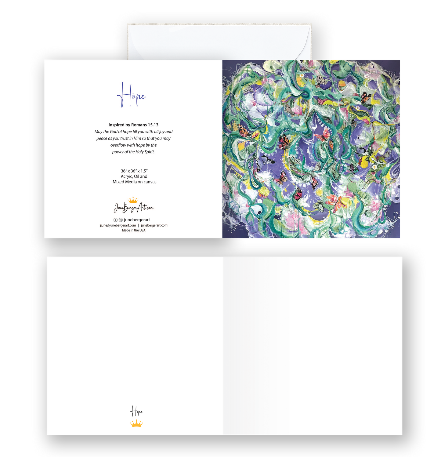 HOPE  /  Greeting Card with Envelope  /  5.5" x 8.5"