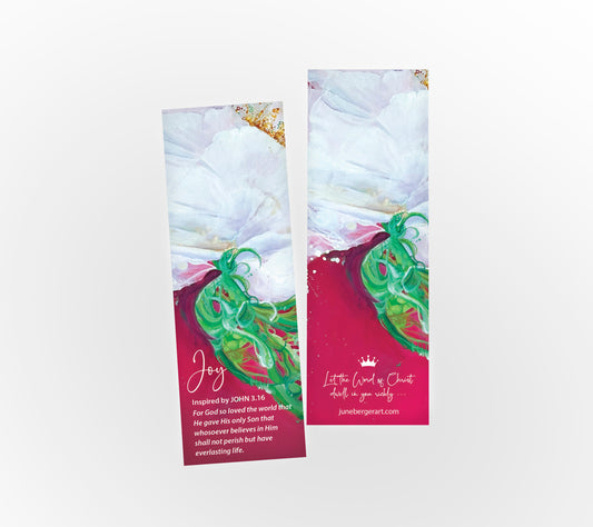 JOY / Bookmark / 2" x 6" / No Tassel / Rounded Corners